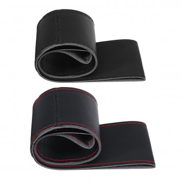 Car Auto Steering Wheel Non-Slip Protection Covers PU Leather 45cm for RV Truck