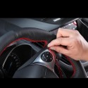 Car Leather Steering Wheel Cover Hand Sewing DIY For Qashqai J10 X-TRAIL NV200