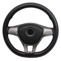 DIY 38cm Car Steering Wheel Covers Microfiber Leather with Needles and Thread Universal