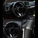 Luxury Auto Car Steering Wheel Covers carbon fiber PVC Leather Car Cover