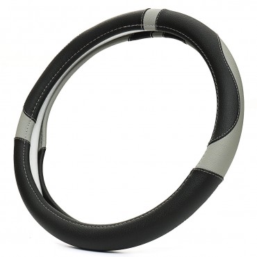 Universal 38cm Anti-Slip 4 Colors Sport Leather Car Steering Wheel Covers