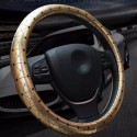 Universal 38cm Car Leather Car Steel Ring Wheel Cover All Seasons