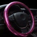 Universal 38cm Car Leather Car Steel Ring Wheel Cover All Seasons