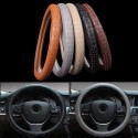 Universal 38cm Car Leather Car Steel Ring Wheel Cover All Seasons