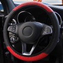 Universal Carbon Fiber PU Leather Car Steering Wheel Cover Protective