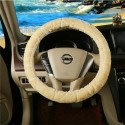 Water Cube Plush Car Steel Ring Wheel Cover Interior Grip 38CM for Winter Autumn