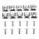 10 Set Under Engine Cover Kit Screw Body Clip Full Set For Audi VW