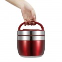 1.2 L 1.5 L Stainless Steel Thermal Lunch Box Bento Food Container Storage Bags