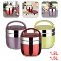 1.2 L 1.5 L Stainless Steel Thermal Lunch Box Bento Food Container Storage Bags