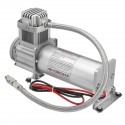 12V 200 PSI Silver Air Compressor 1/4'' Hose Set With Relays Switch For Car Truck Train Honrs Suspension