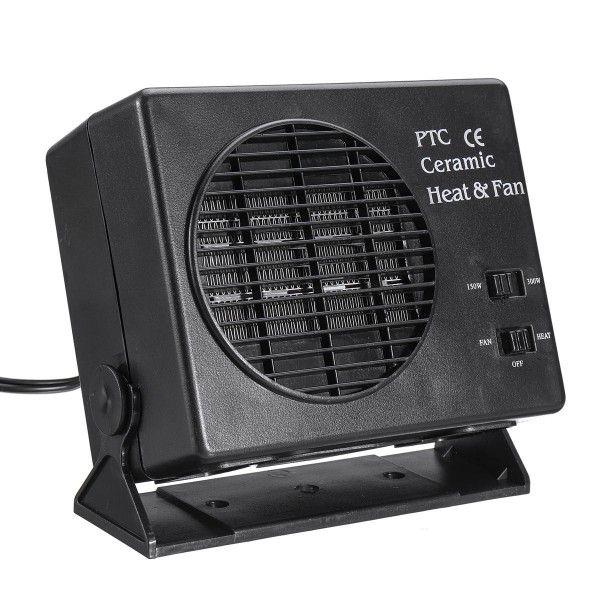 150W/300W 2-In-1 Switch Ceramic Car Heater Heating Warmer Defroster Demister Fan Cooling
