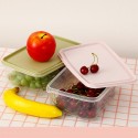 17Pcs Lunch Box Refrigerator Fresh Box Grain Storage Box Microwave Heating Sealed Box Pink/Green