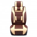 1Pcs Luxury Full Surround Front Rear PU Leather Car Seat Cover Cushion Headrest Pillow