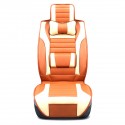 1Pcs Luxury Full Surround Front Rear PU Leather Car Seat Cover Cushion Headrest Pillow