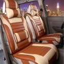 1Pcs Luxury Full Surround Front Rear PU Leather Car Seat Cover Cushion Headrest Pillow