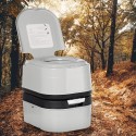 24L Outdoor Portable Toilet Camping Potty Piston Pump Caravan Travel