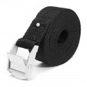 2.5m x 25mm Black Nylon Cargo Tie Down Luggage Cargo Lashing Strap Cam Buckle