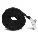 2.5m x 25mm Black Nylon Cargo Tie Down Luggage Cargo Lashing Strap Cam Buckle