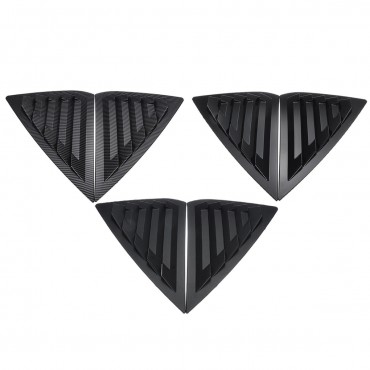 2Pcs Car Carbon Fiber Style Window Louvers Sunshade For Nissan Sentra Sedan 2013-2019