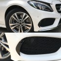 2Pcs Front Bumper Protector Splitter Canard Air Vent Cover Trim For Mercedes Benz C Class W205 AMG 15-18