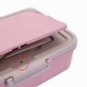 3 Grids Microwave Heating Lunch Box Bento Box Food Fruit Storage Container Refrigerator Fresh Box Pink/Blue