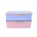 3 Grids Microwave Heating Lunch Box Bento Box Food Fruit Storage Container Refrigerator Fresh Box Pink/Blue