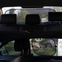 3D Mesh Cloth Car Front Rear Side Window Sunshade Windshield Curtain Interior Sun Protection with Suction Cup