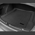 3pcs Black Car Trunk Mat Modified TPE Pad Front Rear Cargo Liner For Tesla model 3