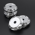 4PC 64mm ABS Silver Wheel Center Hub Caps Wheel Center Emblem