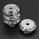 4PC 64mm ABS Silver Wheel Center Hub Caps Wheel Center Emblem