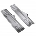 4Pcs Carbon Fiber Door Trim Panel Sill Strip Plate Cover Sticker Anti Scratch For Tesla Model 3