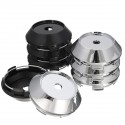 4pcs Universal 68mm ABS Chrome Car Wheel Center Plain Hub Caps Covers Holder