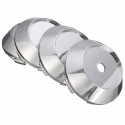 4pcs Universal 68mm ABS Chrome Car Wheel Center Plain Hub Caps Covers Holder