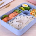 5 Grids Microwave Heating Lunch Box Bento Box Food Fruit Storage Container Refrigerator Fresh Box Pink/Blue