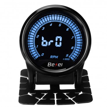 52mm Tachometer Gauge for Ten Color LED Meter 12V Car Gauge 0-9000RPM