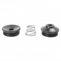 5/8-24 Black Car Fuel Filter Aluminum Solvent Trap Single Core For NAPA 4003 WIX 24003 L 9.0inch
