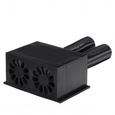 600W Car Heater Heating Defroster Fan with 2 Extensible Hoses for 12V/24V Vehicles