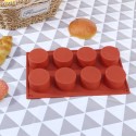 8 Holes Round Silicone Cake Mold Jelly Cookie Muffin Soap DIY Baking Tools