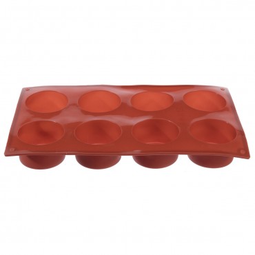 8 Holes Round Silicone Cake Mold Jelly Cookie Muffin Soap DIY Baking Tools