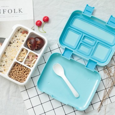 800ml BPA Lunch Box Refrigerator Fresh Box Grain Storage Sealed Box with 5 Seperate Seal compartment