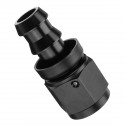 AN-8 Straight Fast Flow Push-On Oil Fuel Hose End Fitting Adapter Black