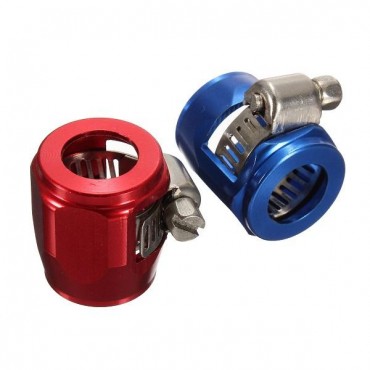 AN6 15mm Car Hose End Finish Fuel Oil Water Pipe Clamp Clip