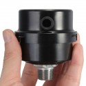 Black Metal 3/8BSP 16mm Thread Dia Air Compressor Intake Filter Muffler Silencer