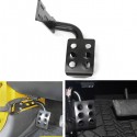 Black Metal Left Side Footrest Pedal for Jeep Wrangler JK & Unlimited 07-16