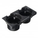 Car Front Center Dual Drink Car Cup Holder Black 51168217953 For BMW E46 3 Series 98-06