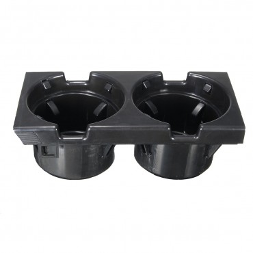 Car Front Center Dual Drink Car Cup Holder Black 51168217953 For BMW E46 3 Series 98-06