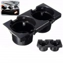 Car Front Center Dual Drink Car Cup Holder Black 51168217953 For BMW E46 3 Series 98-06