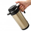 Car Kettle Bottle 1200ml Stainless Steel 12V Car Adapter Electric Heated Mug Water Kettle Bottle