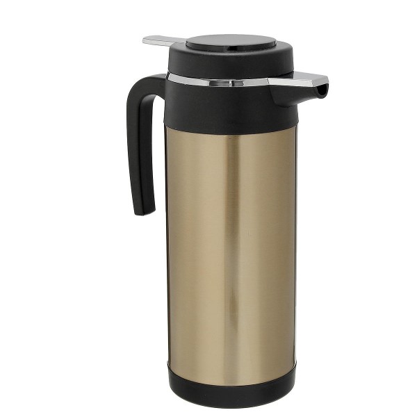 Car Kettle Bottle 1200ml Stainless Steel 12V Car Adapter Electric Heated Mug Water Kettle Bottle