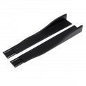 Car Side Skirt Extension Blades Matte Black Universal For BMW AUDI VW FORD 2.2M